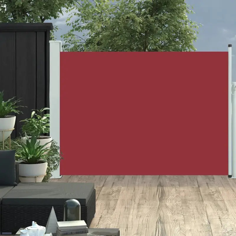 Zijscherm voor privacy en bescherming op terras en balkon - Rood / 120 x 500 cm / 1 - Parasols en zonneschermen