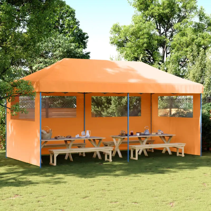 Zware Regen Beste Partytent voor Buiten Evenementen - Oranje / 1 / met 3 zijwanden - Partytenten & prieëlen