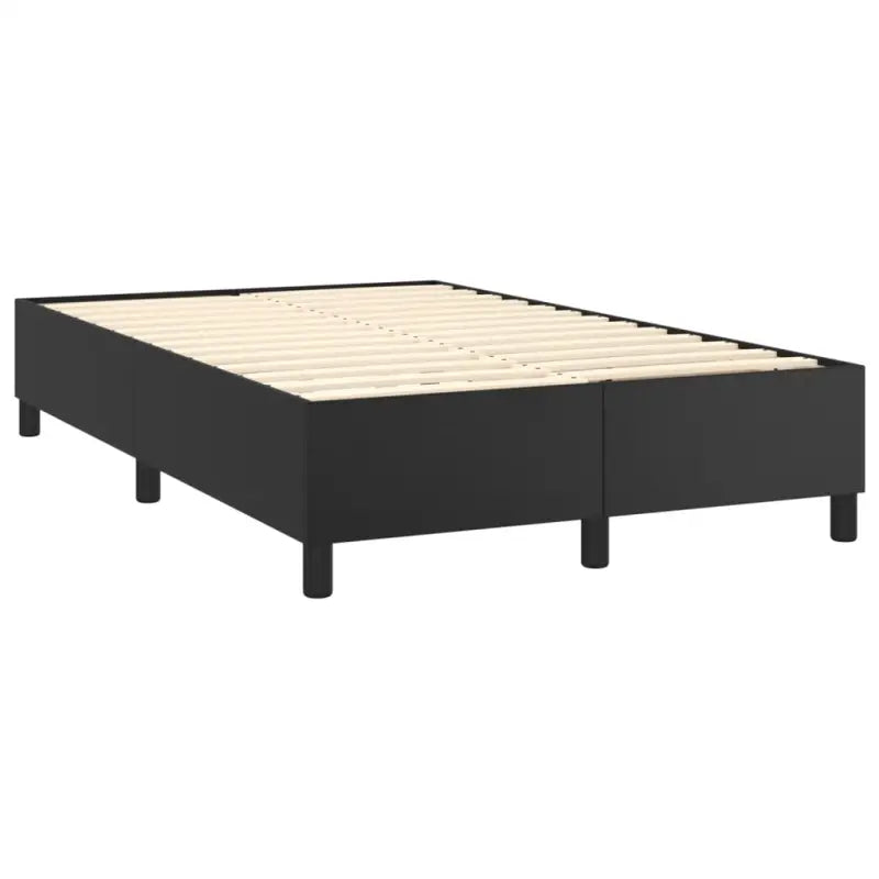 Zwart Kunstleer Boxspringbed met schuim vulling en ideale afmetingen - Bedden & bedframes