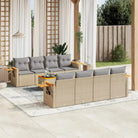 Zwart materiaal loungeset met gepoedercoat staal en waterdichte tas - Beige en grijs - Tuinsets