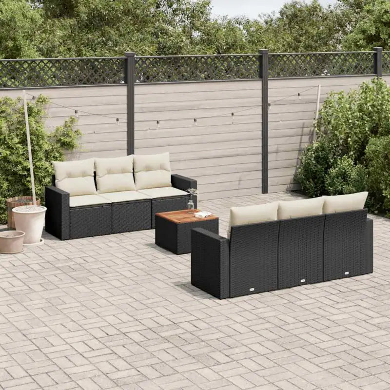 Zwarte loungeset van gepoedercoat staal voor jouw tuin of terras - Tuinsets