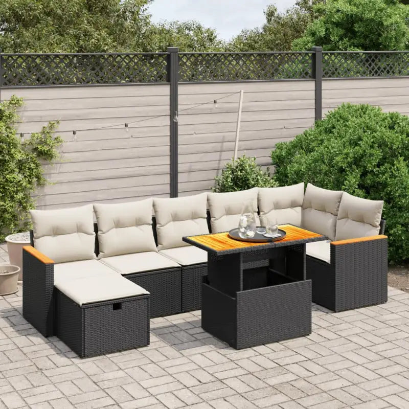 Zwarte loungeset van gepoedercoat staal voor tuin en terras - Tuinsets