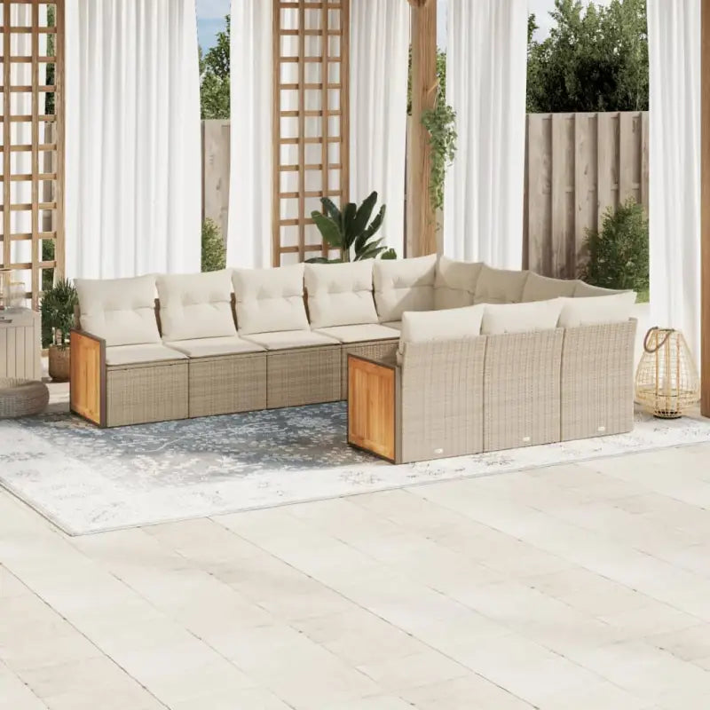 Zwarte tuinset van gepoedercoat staal met waterdichte zak voor buitenplezier - beige en crèmekleurig / Zonder tafel