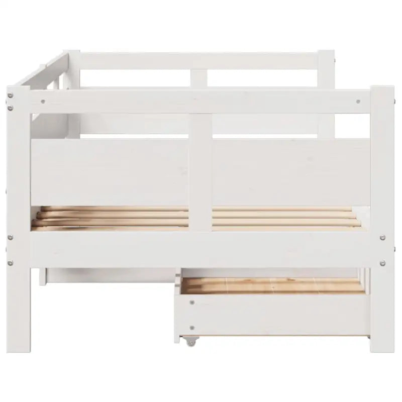 2-in-1 Slaapbank met lades in massief grenenhout met rustieke charme - Bedden & bedframes
