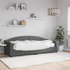 2-in-1 Slaapbank met Onderbouwbed voor Woonkamer en Slaapkamer - Donkergrijs / 80 x 200 cm / met matras - Bedden &