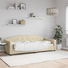 2-in-1 Slaapbank met Onderbouwbed voor Woonkamer en Slaapkamer - Crème / 80 x 200 cm / zonder matras - Bedden &