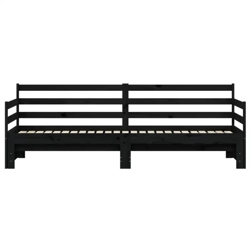 2-in-1 slaapbank met onderschuifbed van massief grenenhout - Bedden & bedframes