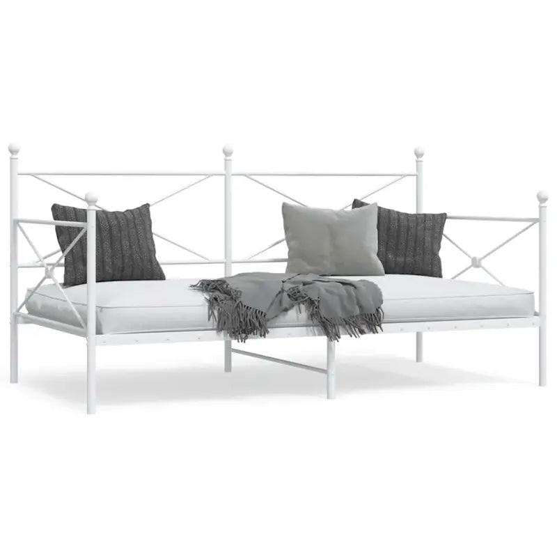 2-in-1 Slaapbank met onderschuifbed voor optimale afmetingen bed - Wit / 107 x 203 cm / zonder onderschuifbed - Bedden