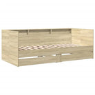 2-in-1 slaapbank van bewerkt hout met lades inclusief levering bevat - Bedden & bedframes