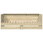 2-in-1 slaapbank van bewerkt hout met lades inclusief levering bevat - Bedden & bedframes