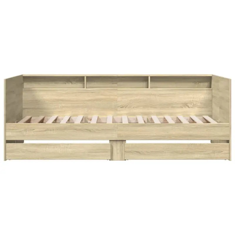 2-in-1 slaapbank van bewerkt hout met lades inclusief levering bevat - Bedden & bedframes