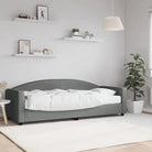 2-in-1 Slaapbank voor in woonkamer of slaapkamer - Donkergrijs / 80 x 200 cm / met matras - Bedden & bedframes