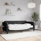 2-in-1 Slaapbank voor Woon- of Slaapkamer - Zwart / 90 x 200 cm / met matras - Bedden & bedframes