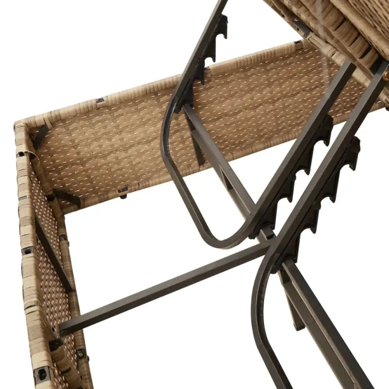 2-persoons ligbed met poly rattan voor een comfortabele zitervaring - Ligstoelen