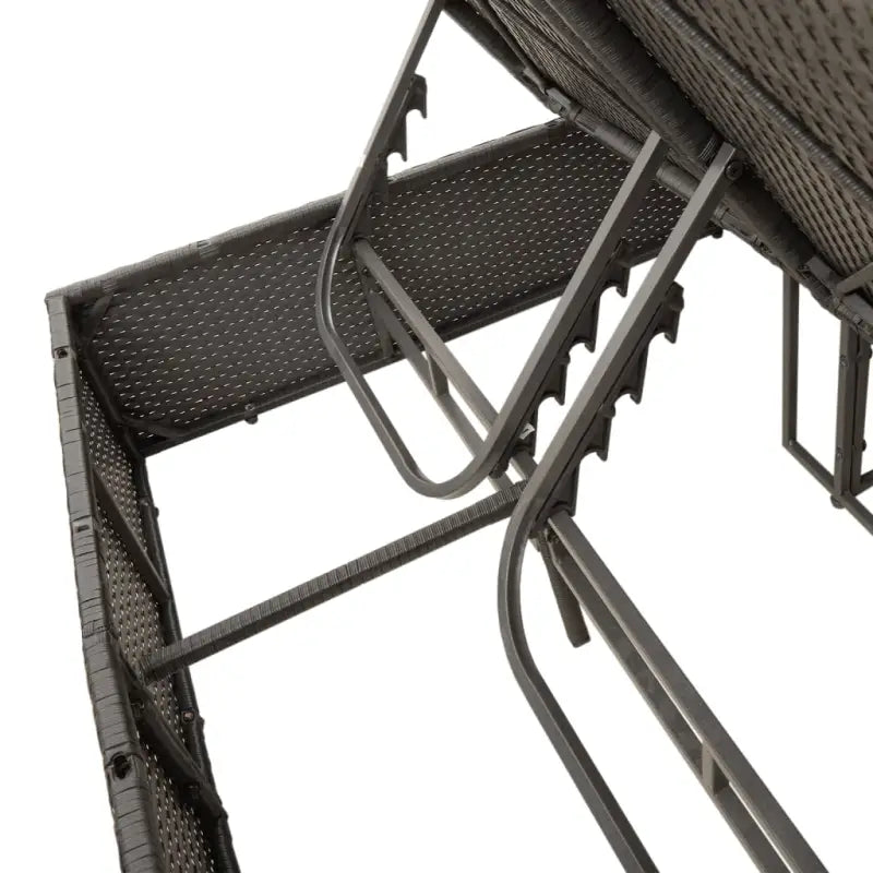 2 persoons ligbed van poly rattan voor een comfortabele zitervaring - Ligstoelen