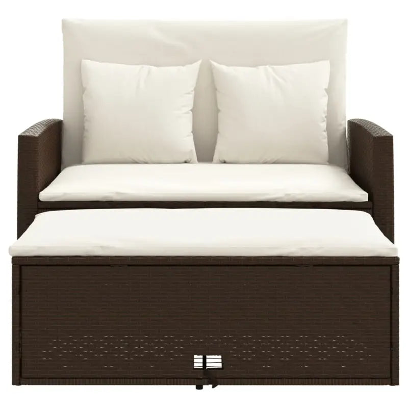 2-zits tuinbank met wasbare hoes en gepoedercoat staal - Loungebanken