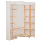 vidaXL Kledingkast 135x40x170 cm stof wit