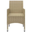 3-delige bistroset met poly rattan en gehard glas voor buiten - Tuinsets