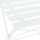 3-delige inklapbare tuinset van gepoedercoat staal inclusief levering bevat - Tuinsets