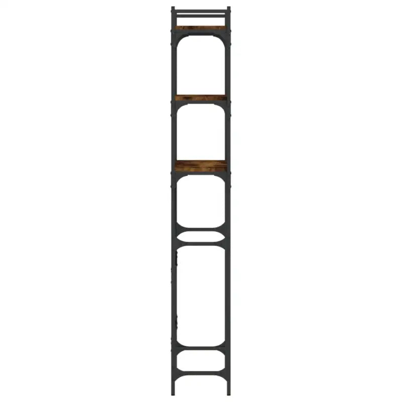 3-laags opbergrek van bewerkt hout met metalen frame en verstelbare poten - Accessoires voor wasmachines & drogers