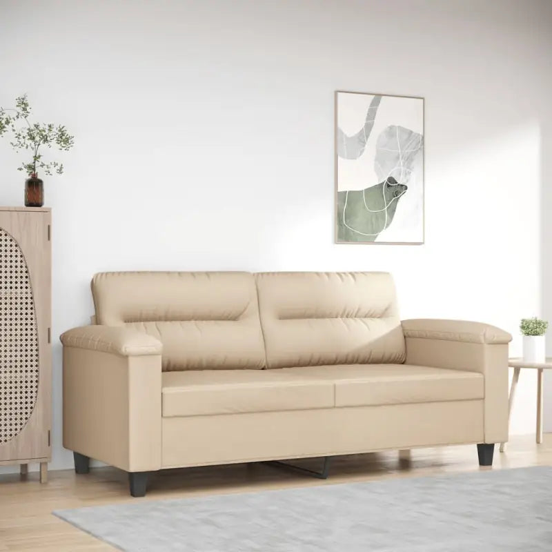 3-zitsbank een uitstekende keuze voor gezelligheid en ontspanning - Crème / 140 cm - Banken