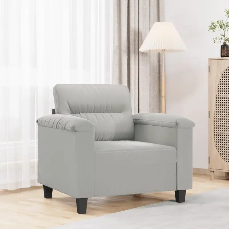 3-zitsbank een uitstekende keuze voor gezelligheid en ontspanning - Lichtgrijs / 60 cm - Banken