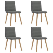 vidaXL Eetkamerstoelen 2 st stof zwart