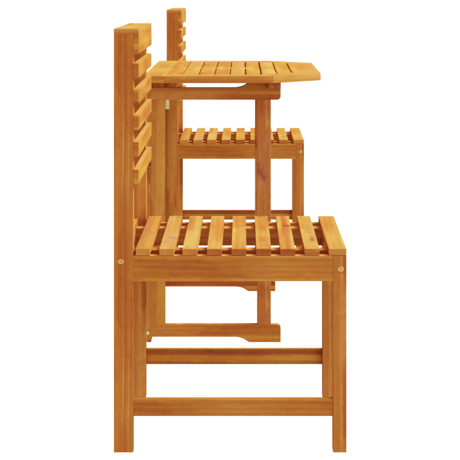 vidaXL 3-delige Tuinbistroset massief acaciahout