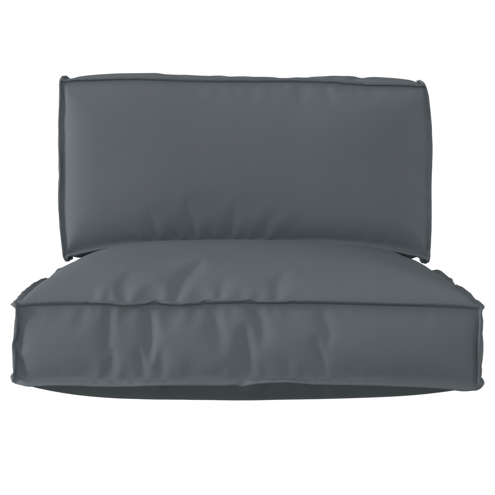 vidaXL 2-delige Pallet Kussen Set Anthraciet Oxford Stof