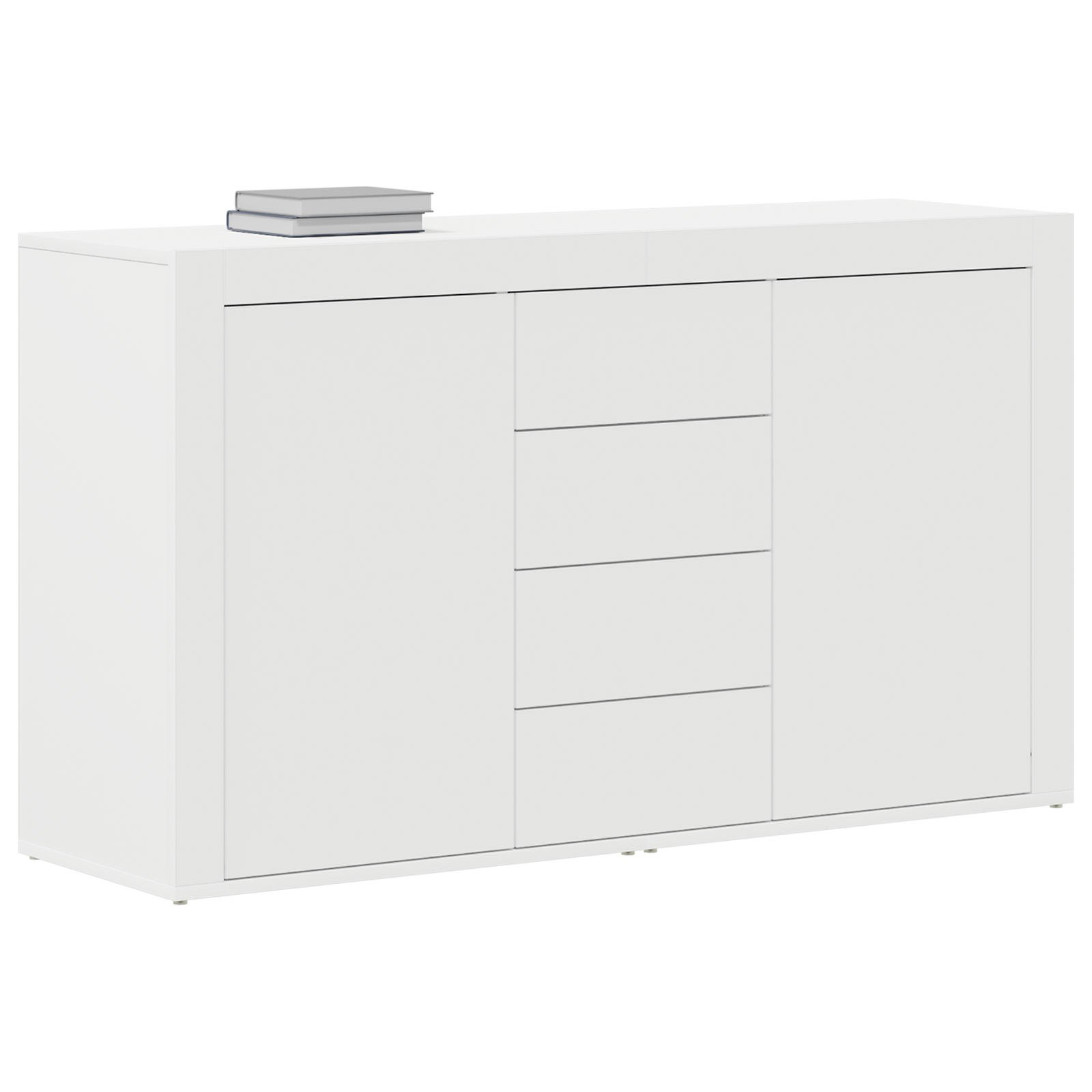 vidaXL Witte Dressoir Wit Hout 120 x 36 x 69 cm Opslag Witte Dressoir