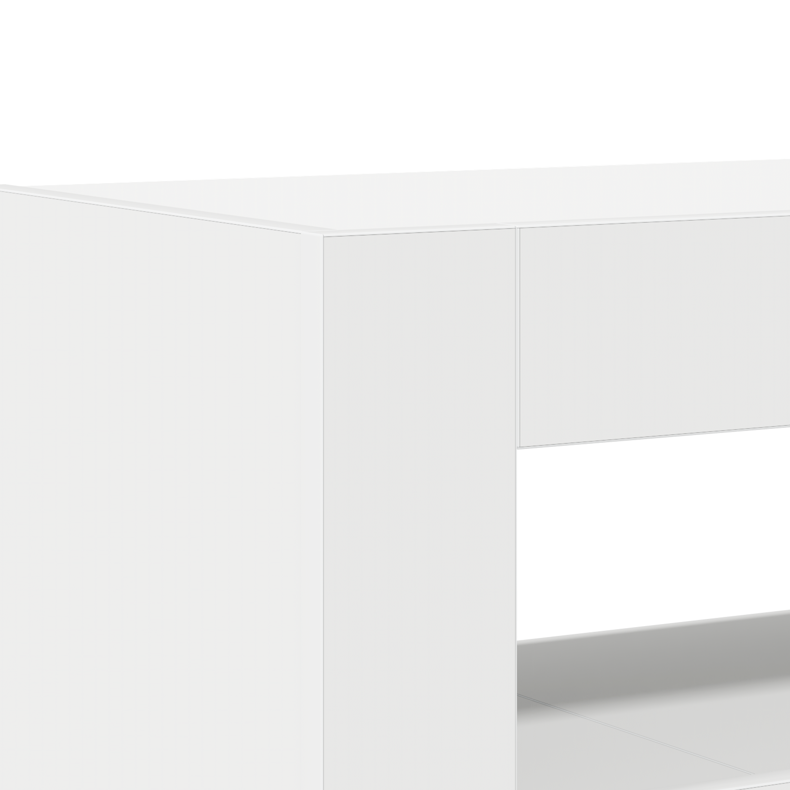 vidaXL Witte Dressoir Wit Samengesteld hout 116 x 30 x 75 cm Modern