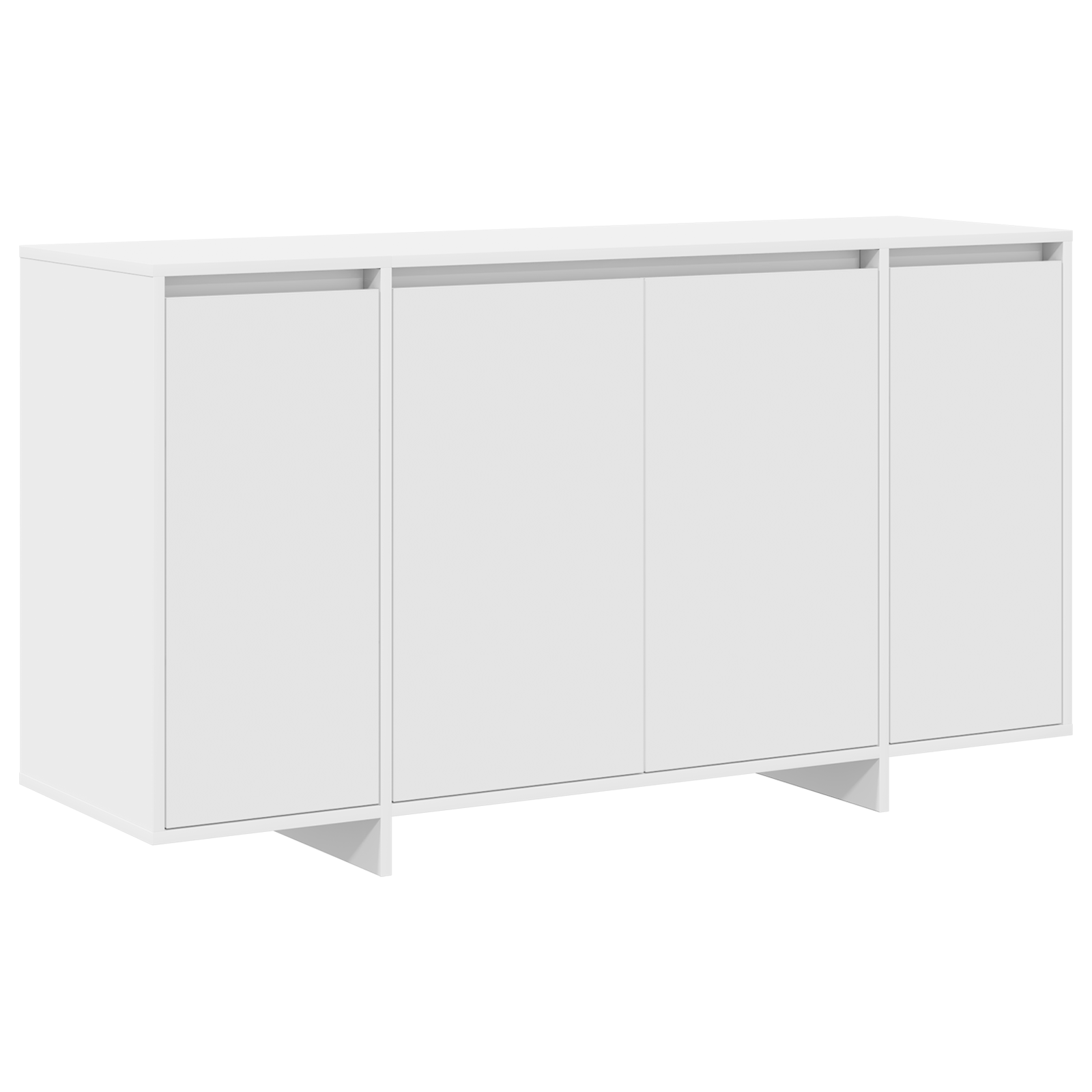 vidaXL Witte Dressoir Wit Hout 135 x 41 x 75 cm Witte Dressoir