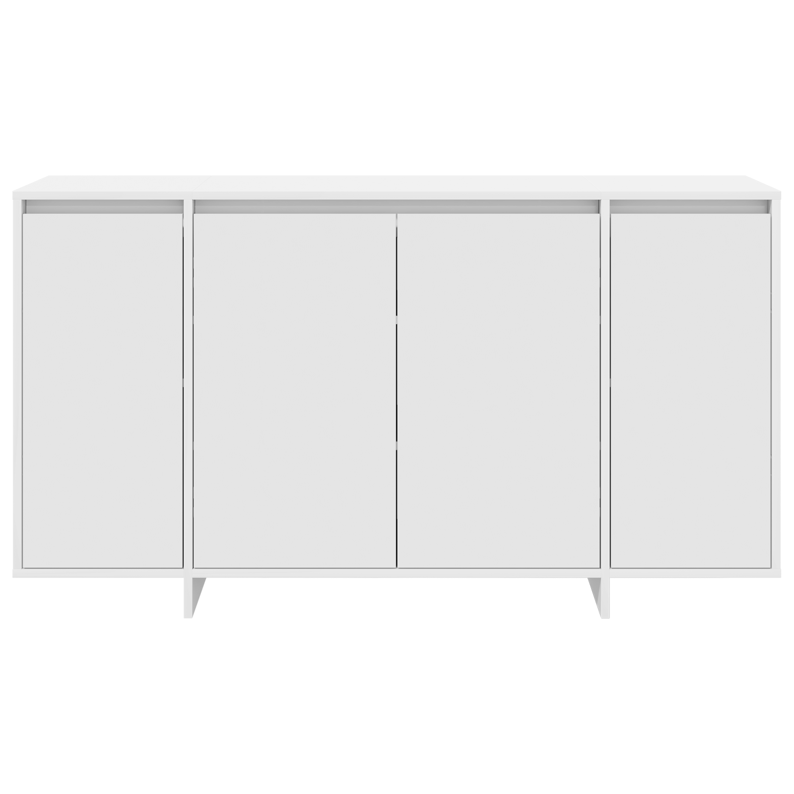 vidaXL Witte Dressoir Wit Hout 135 x 41 x 75 cm Witte Dressoir