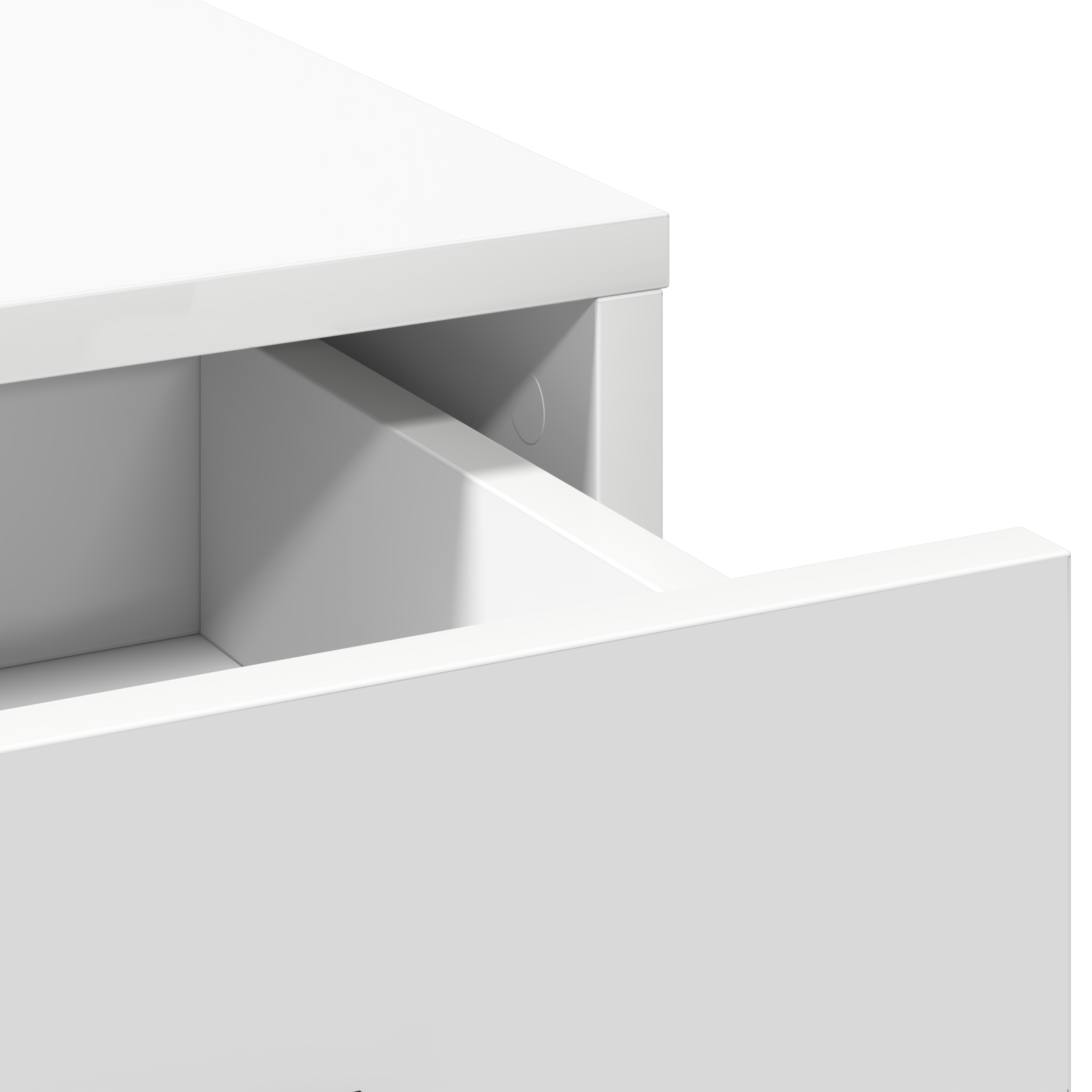 vidaXL 3-delige Kaptafelset bewerkt hout wit