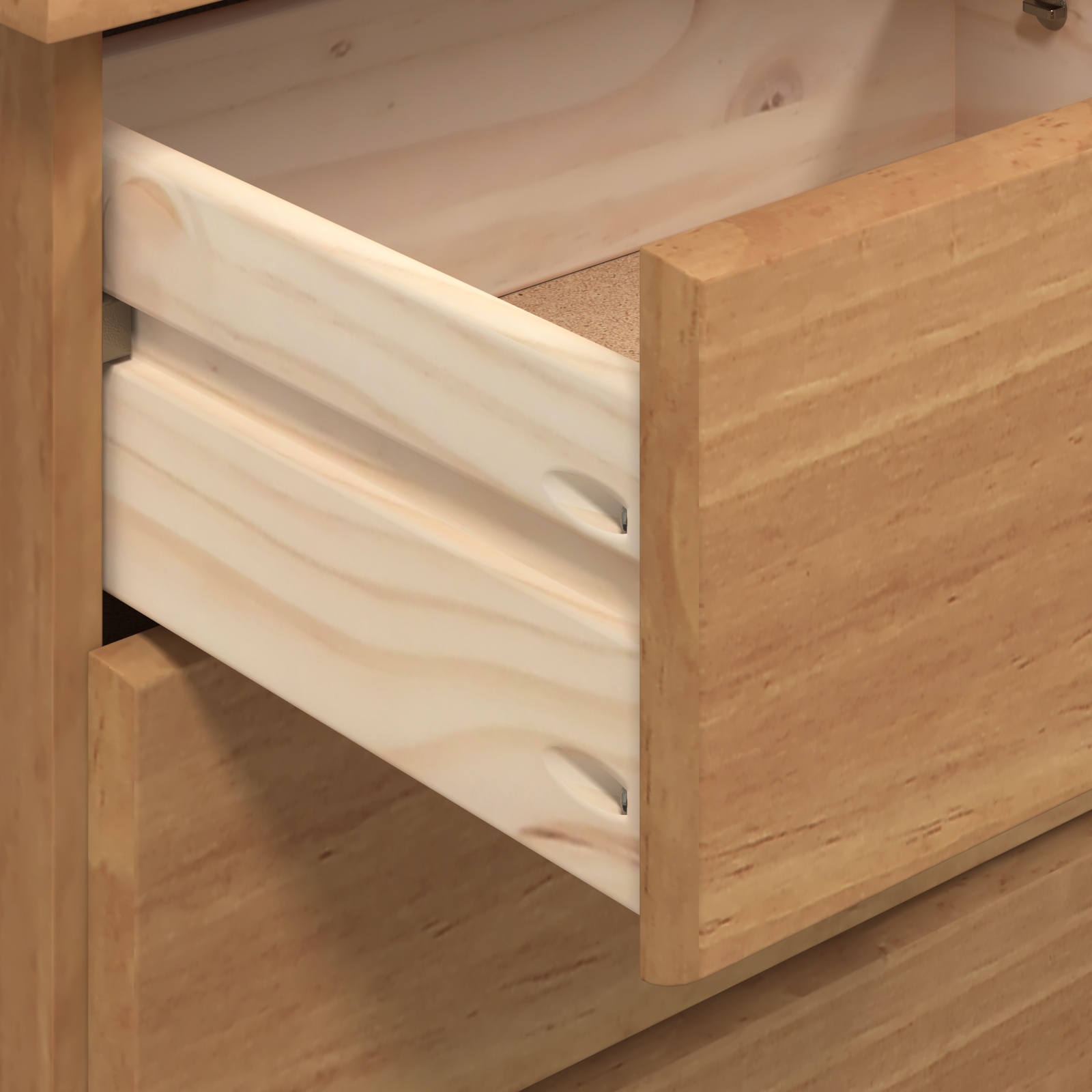 vidaXL Hutch 'ASKIM'Honingbruin 91x40x199.5 cm Massief Hout