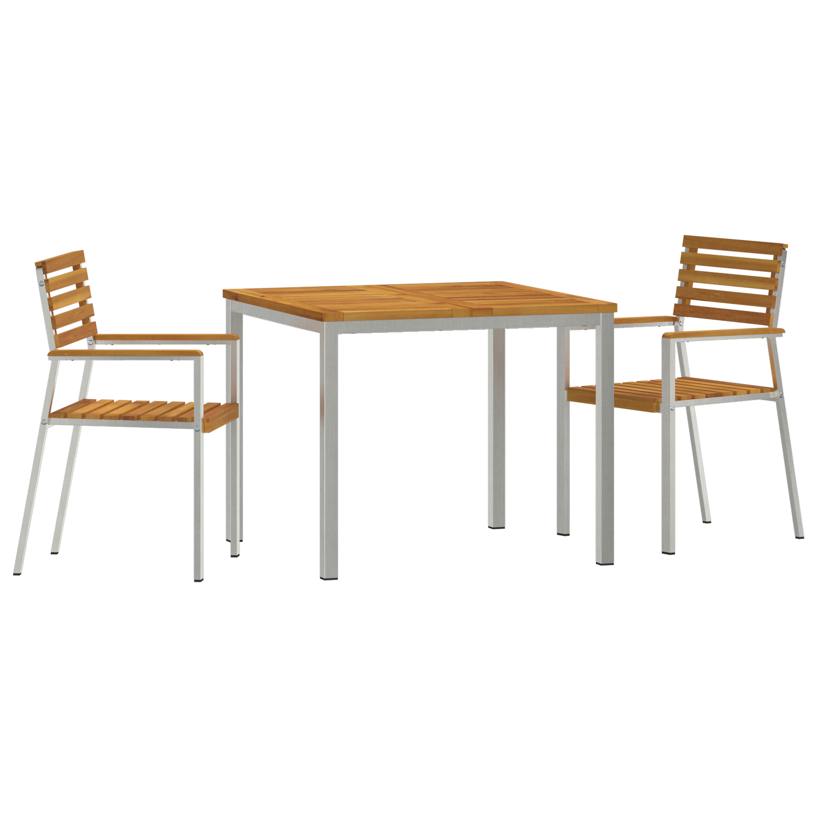 vidaXL 3 Delige Tuin Dining Set Massief Acaciahout