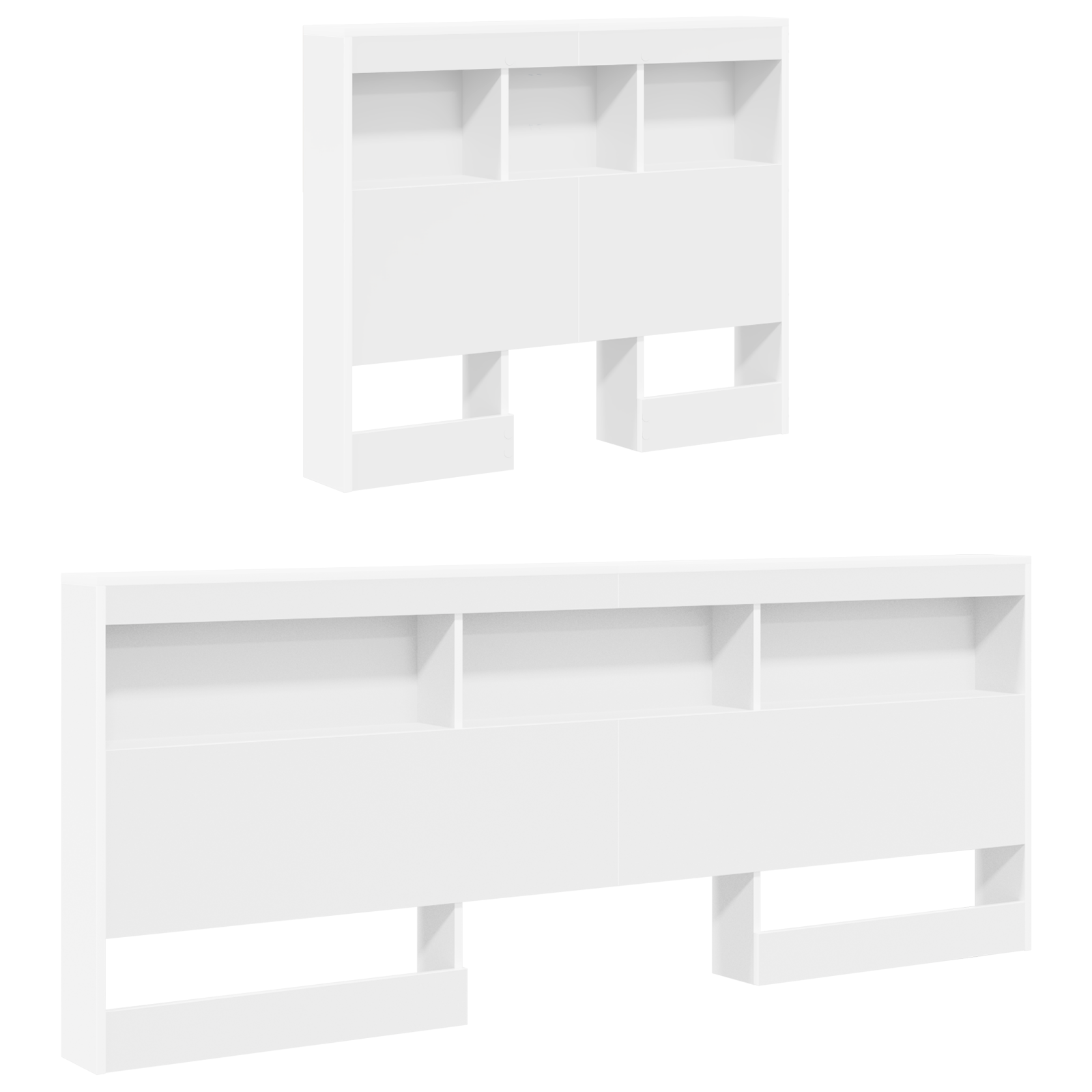 vidaXL Boekenkast Bed Wit 90x200 cm Houtcomposiet