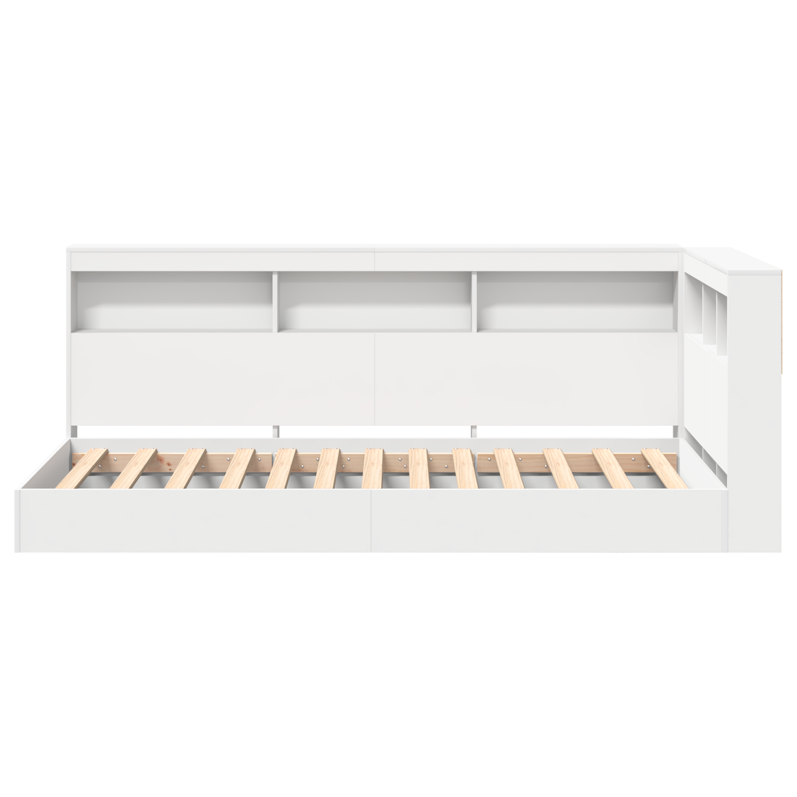 vidaXL Boekenkast Bed Wit 90x200 cm Houtcomposiet