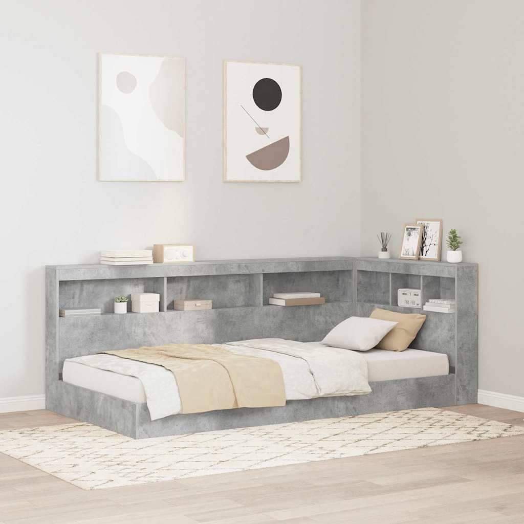 vidaXL Boekenkast Bed Wit 90x200 cm Houtcomposiet