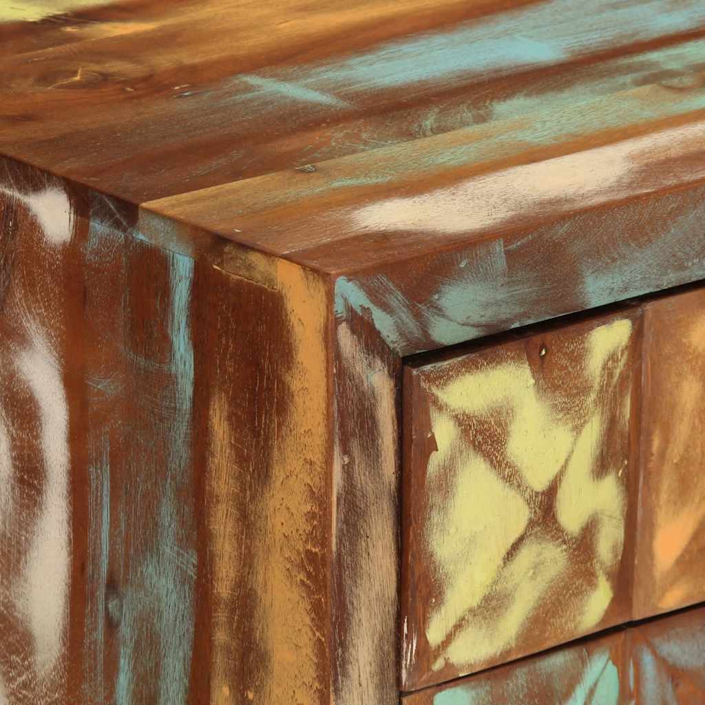 vidaXL Ladekast 70x35x70 cm massief gerecycled hout meerkleurig