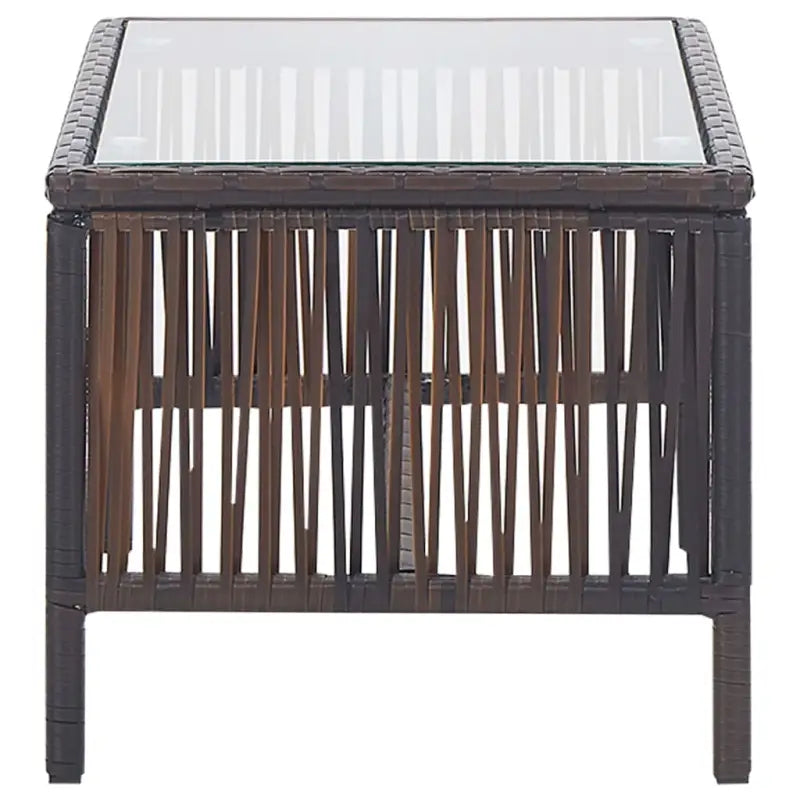 4-delige loungeset met gepoedercoat stalen frame voor buiten gebruik - Tuinsets