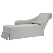 vidaXL Chaise longue met bolster en rechterarmleuning linnen