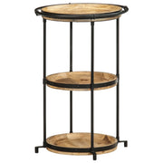 vidaXL Bijzettafel Ø55x83 cm massief acaciahout