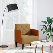 vidaXL Fauteuil met armleuningen 55 cm fluweel donkergrijs