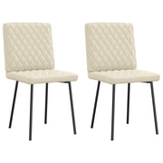 vidaXL Eetkamerstoelen 2 st kunstleer wit