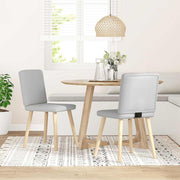 vidaXL Eetkamerstoelen 2 st stof donkergroen