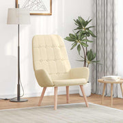 vidaXL Relaxstoel stof lichtgeel