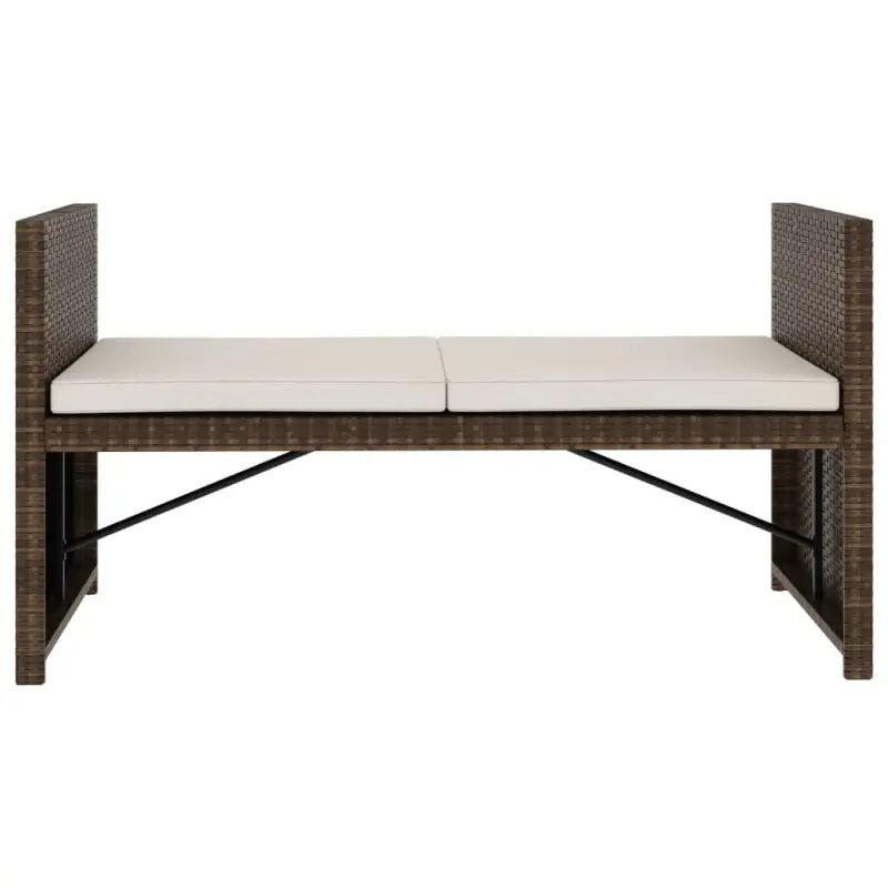 5-delige poly rattan loungeset met stalen frame inclusief levering - Bruin - Tuinsets