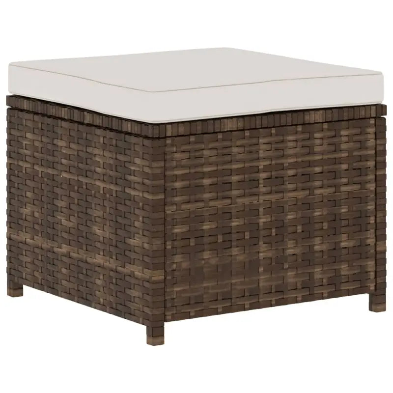 5-delige poly rattan loungeset met stalen frame inclusief levering - Bruin - Tuinsets