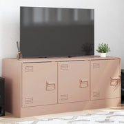vidaXL Tv-meubel 99x39x44 cm staal roze